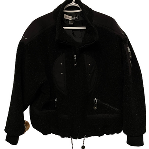 Women’s Jamie Sadock Black Sherpa Fleece Jacket Size Large